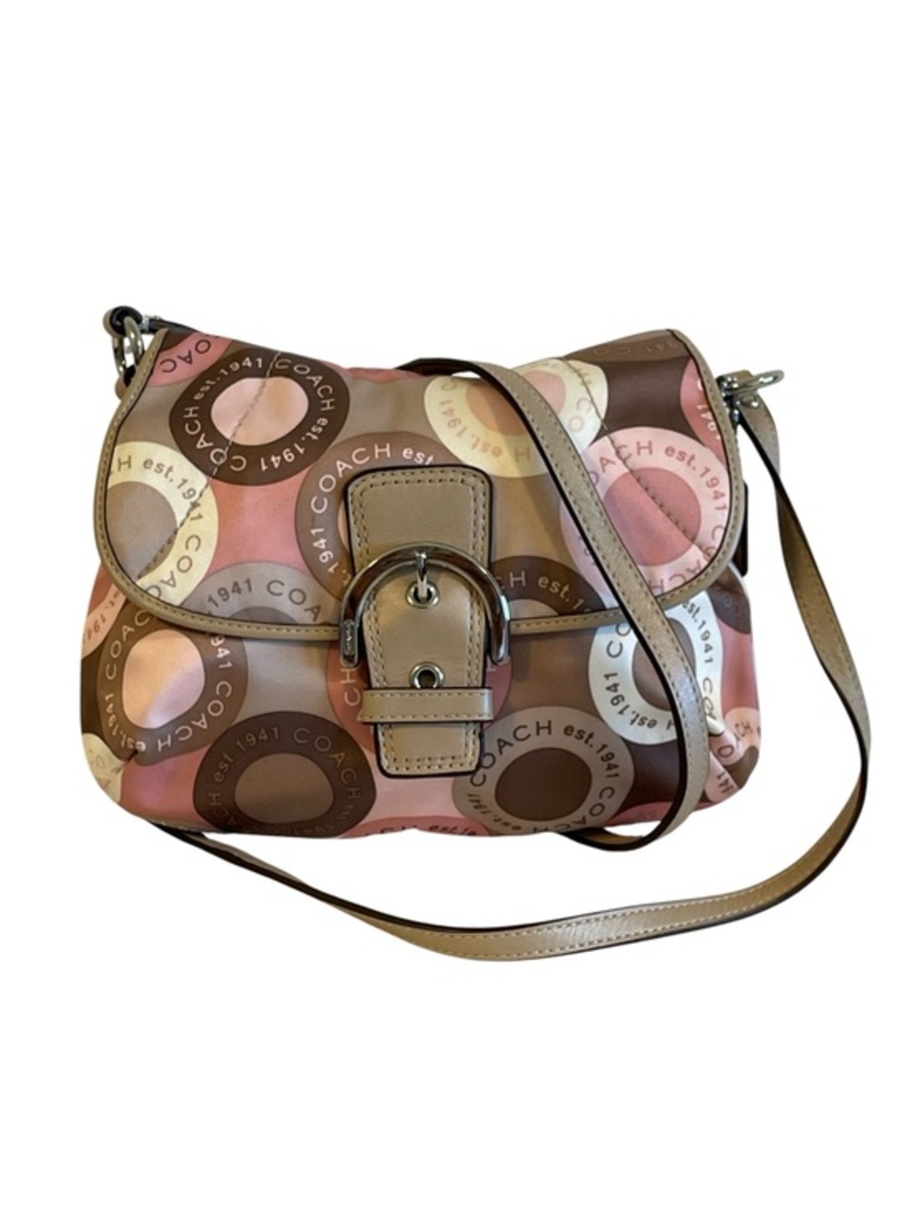 Vintage Coach Soho Snaphead Flap Mini Crossbody Bag - Picture 1 of 16